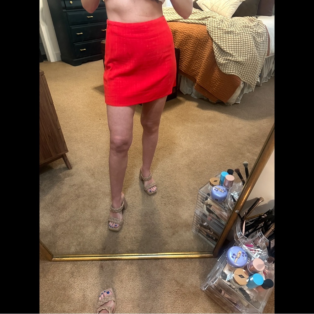 Red Mini Skirt